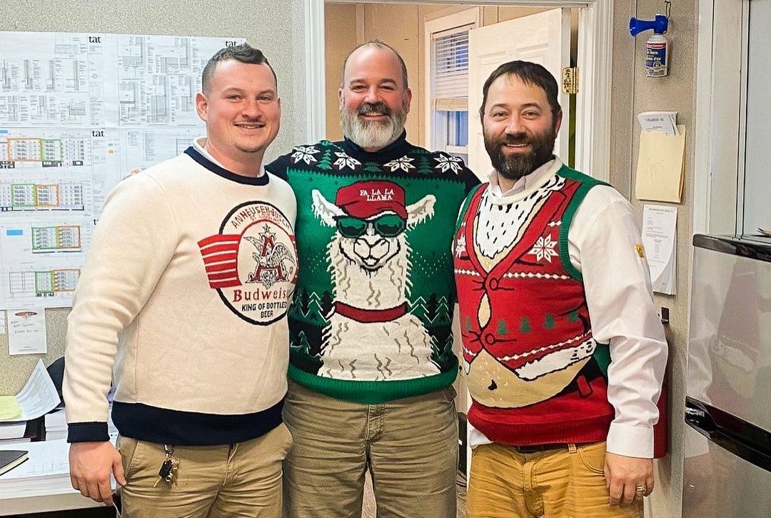 #UglySweater Day at #DellbrookJKS! From festive to hilarious to hideous, we loved seeing our team wearing something out of the norm. Way to get into the spirit fam!