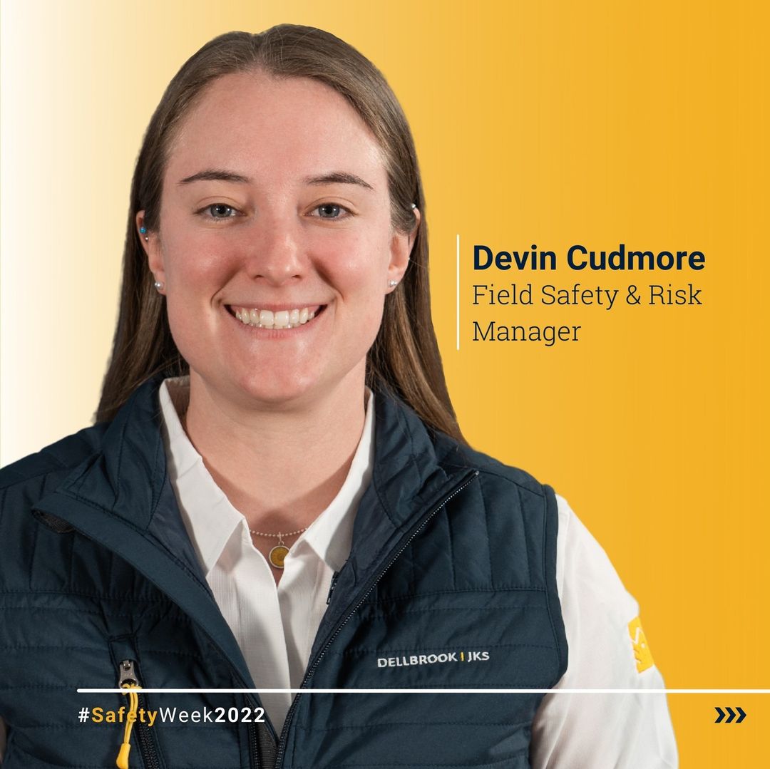 We&#039;re celebrating #SafetyWeek2022! ud83dudc77u200du2640ufe0f Meet Devin Cudmore, another #DellbrookJKS Field Safety &amp; Risk Manager who helps us achieve our #Safety365u2122 goals.nnDevin is the newest addition to our Safety &amp; Risk Department! When she isn&#039;t helping to keep our sites safe, you can find Devin spending time with her dog Chloe. &quot;Chloe is my partner in crime, and we do just about everything together&quot;, said Devin.nnThanks, Devin for all you do, we are so happy to have you on our team!nnLINK IN BIO: Read more about Safety365u2122 in our latest article.nn#ConstructionSafetyWeek #ConstructionSafetyWeek2022 #SafetyWeek