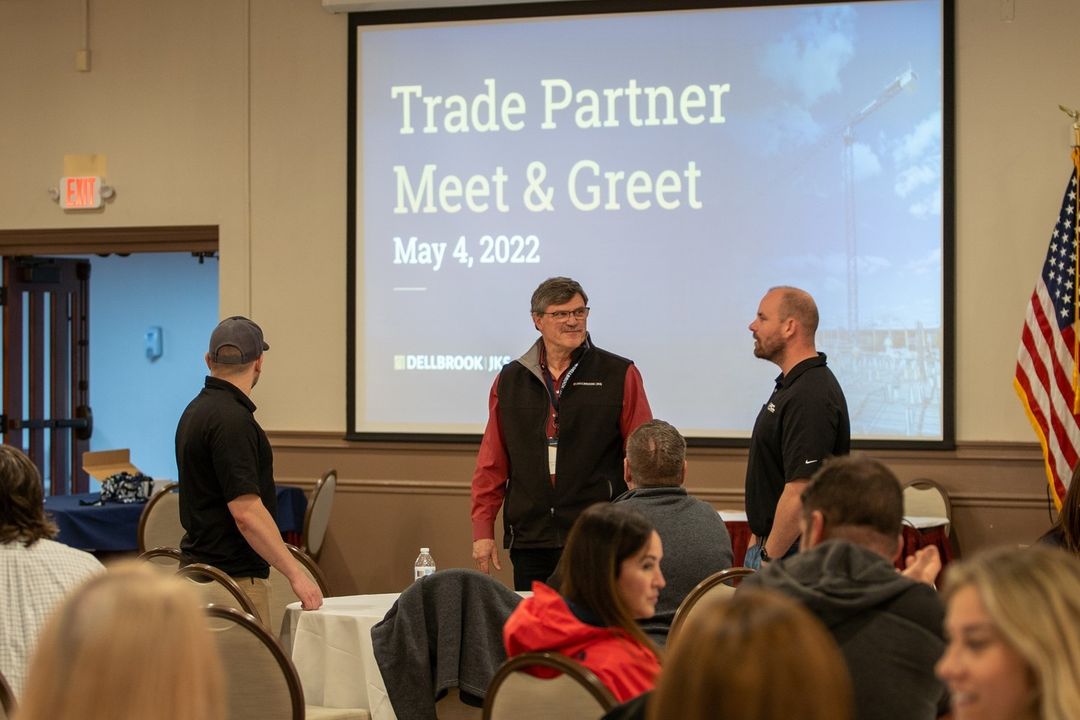 Last Wednesday, we held a Trade Partner Meet &amp; Greet to connect with firms who have yet to work with #DellbrookJKS! ud83eudd1d u201cThis opportunity allows us to meet new subcontractors and prove that Dellbrook|JKS is prepared to support them as a trade partner. This eliminates barriers to the prequalification process while still providing real opportunities to work on Dellbrook|JKS projects. Itu2019s another step towards creating new relationships and involving newer, smaller, minority-owned, or women-owned businesses in our work,u201d said Sheryce Hearns. nnLater that morning we also held a job fair with #MA subcontractors! You can read all about these DEI-focused events here by clicking the link in our bio.nnSpecial thank you to Being Fancy Catering for providing breakfast &amp; refreshments!